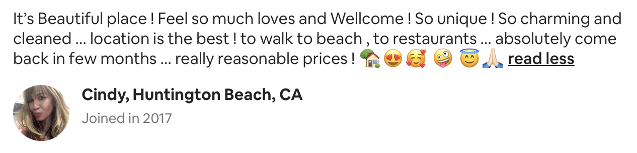 Airbnb review